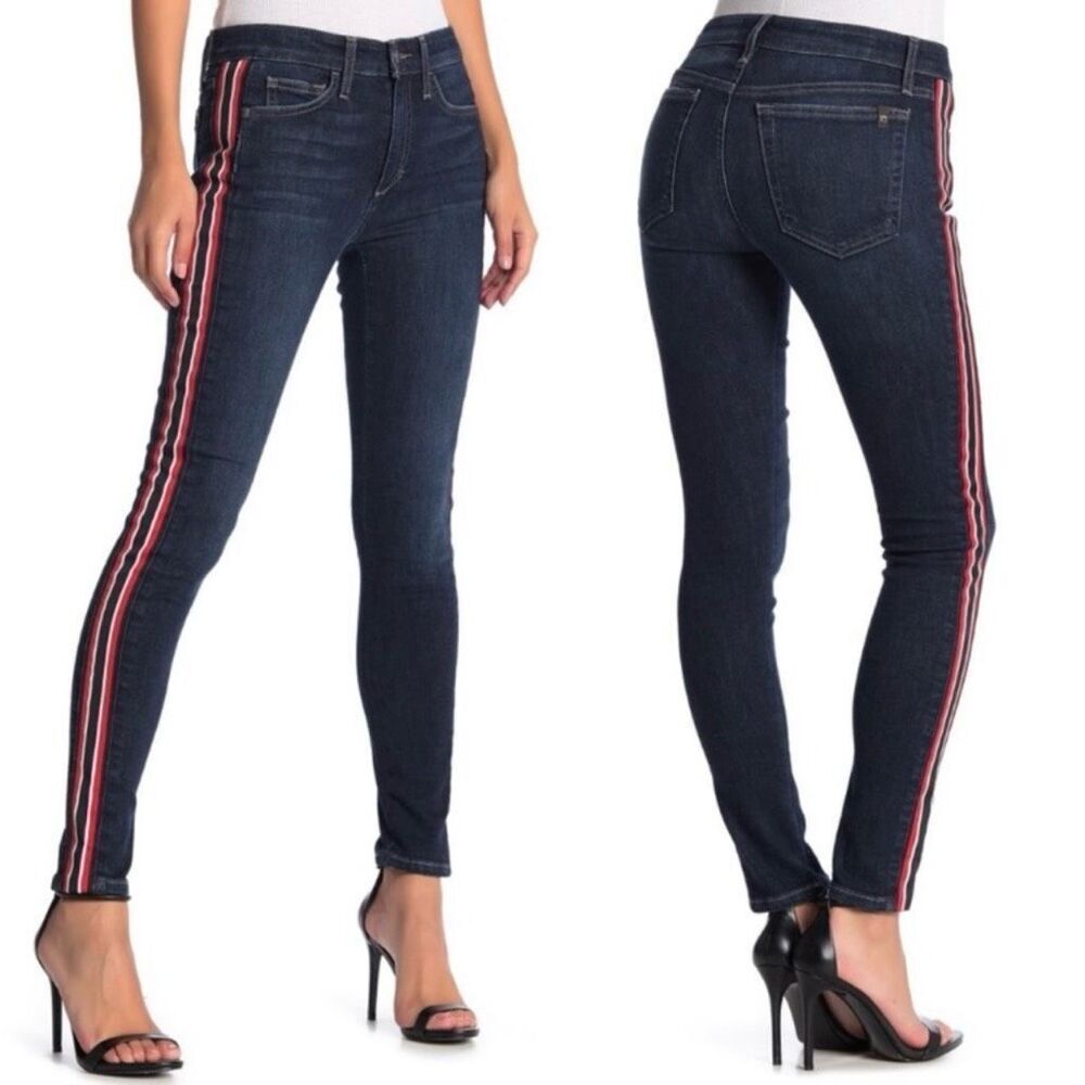 Joe's Womens Wiloughby Jeans Skinny Ankle size 27 Side Stripe